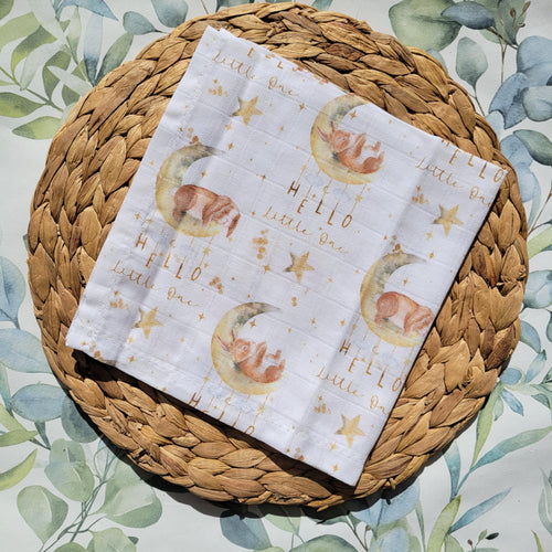 Baby Muslin Square Blanket: 100% Cotton Nursery Swaddle