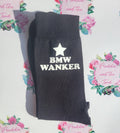 BMW Wanker Socks | Funny Novelty Gift for Him or Her