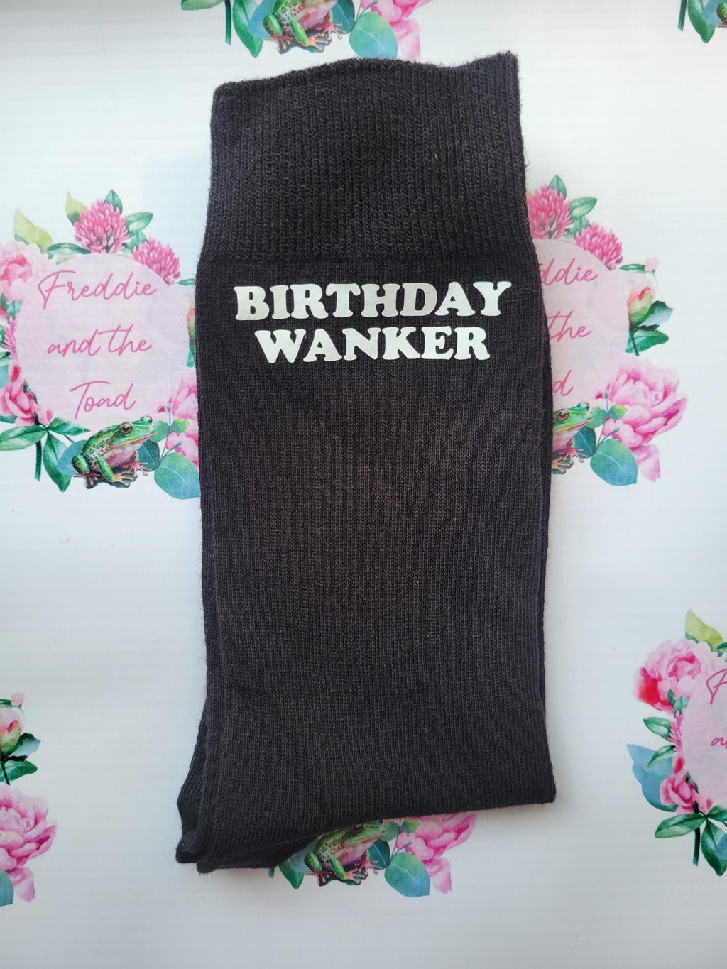 Birthday Wanker Socks | Novelty Heat Transfer Socks