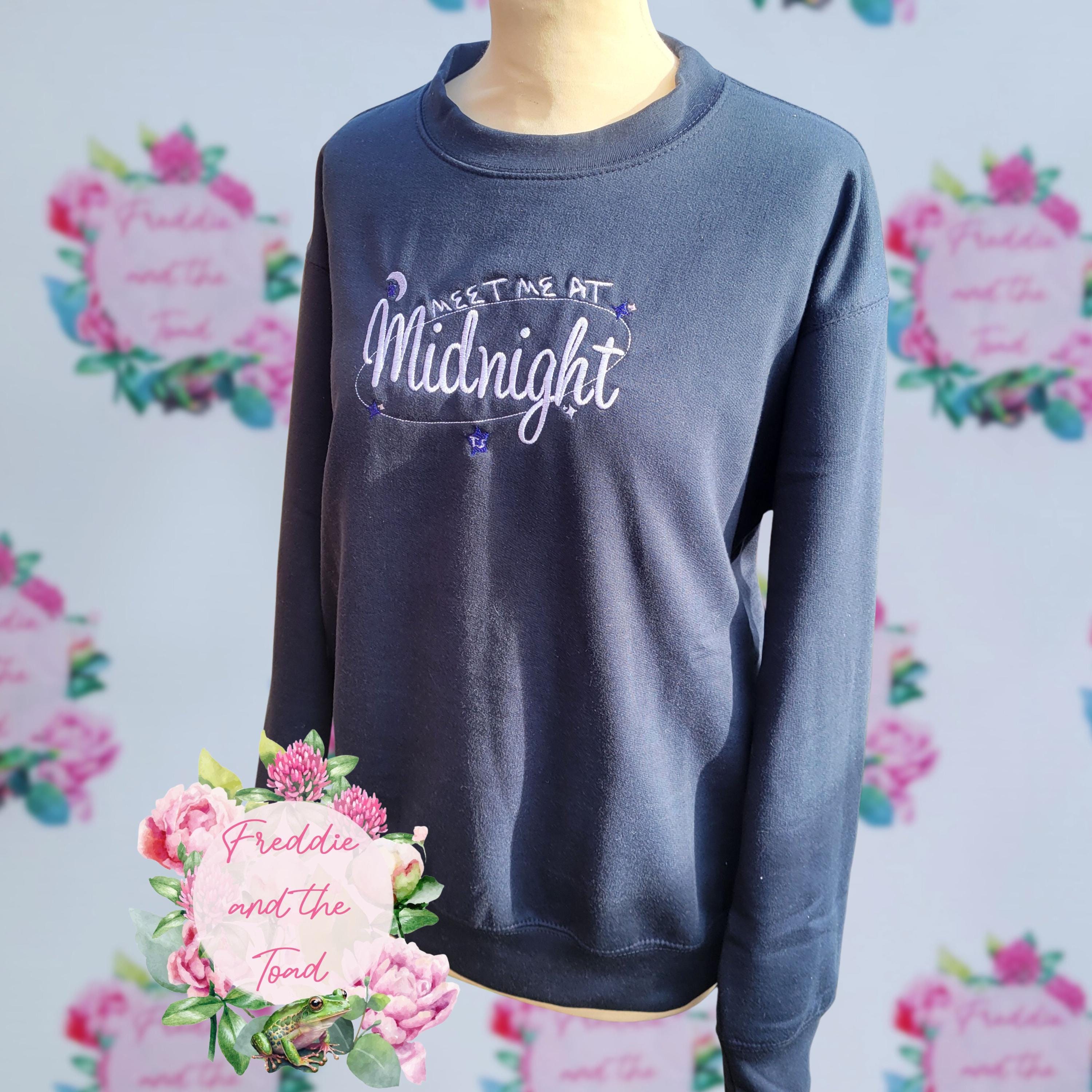 Embroidered Taylor Midnights Hoodie/Sweater/Jumper: Eras Tour Gift