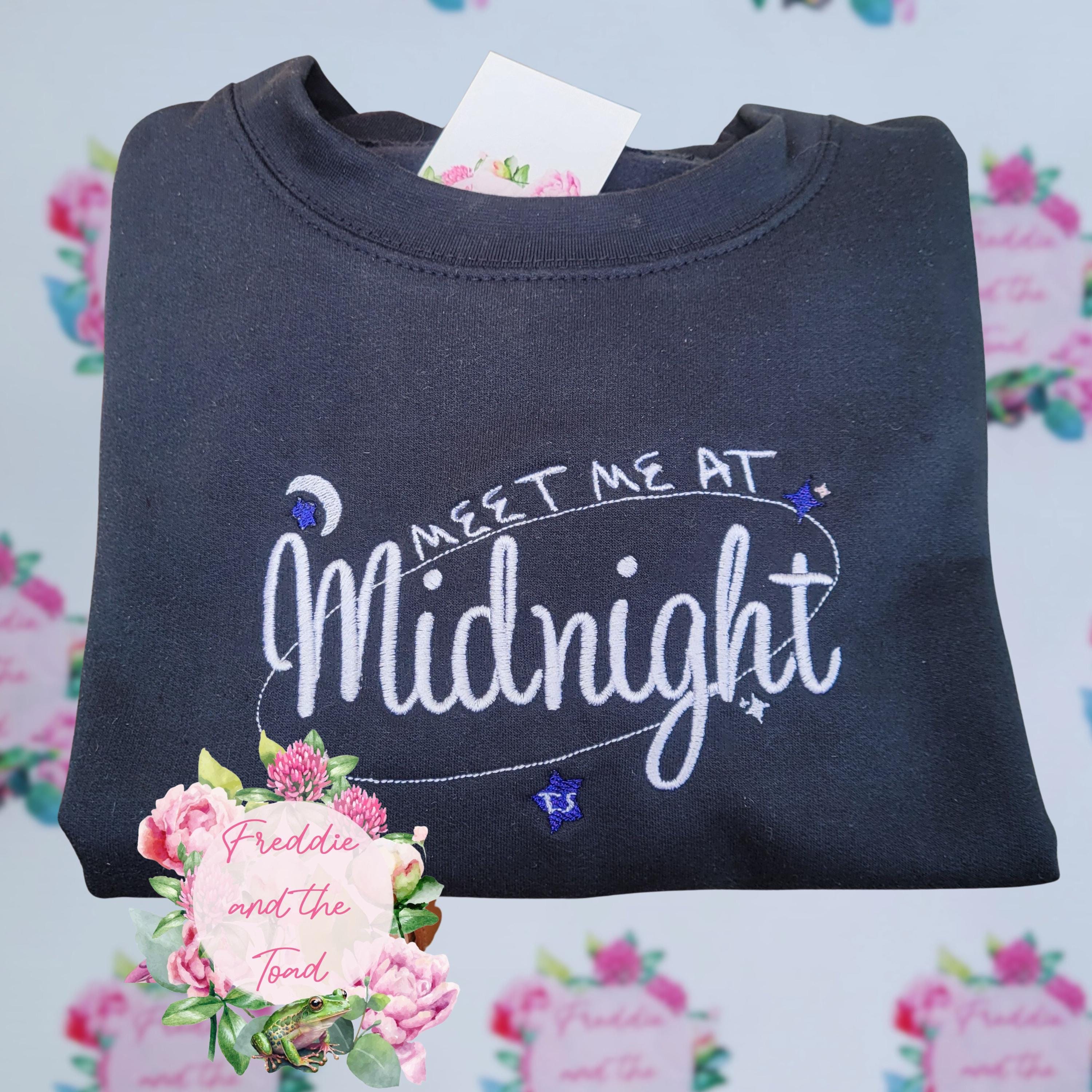 Embroidered Taylor Midnights Hoodie/Sweater/Jumper: Eras Tour Gift