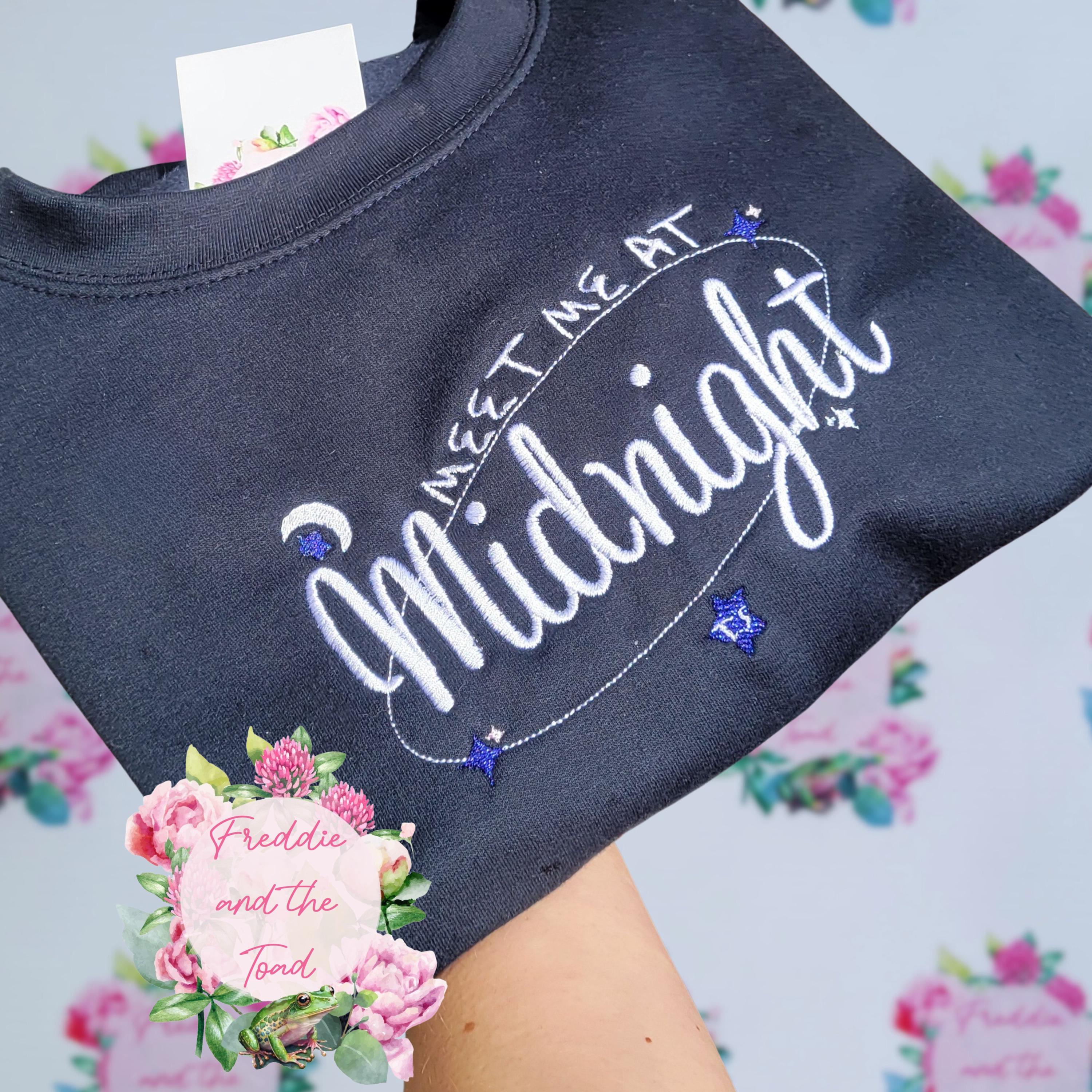 Embroidered Taylor Midnights Hoodie/Sweater/Jumper: Eras Tour Gift